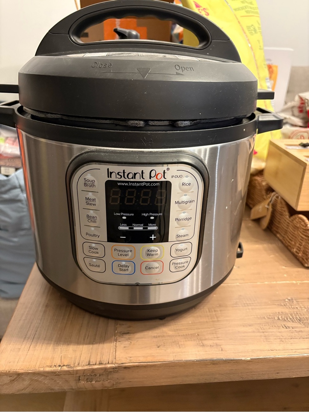 Instant Pot Duo Electric Pressure Cooker - Stainless Steel and Black